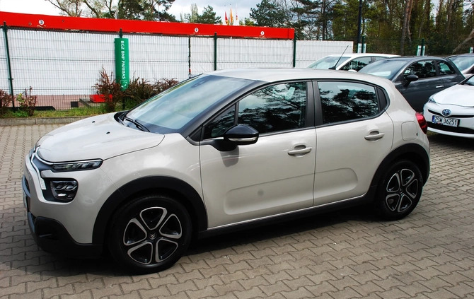 Citroen C3 cena 53900 przebieg: 70000, rok produkcji 2021 z Sulechów małe 436